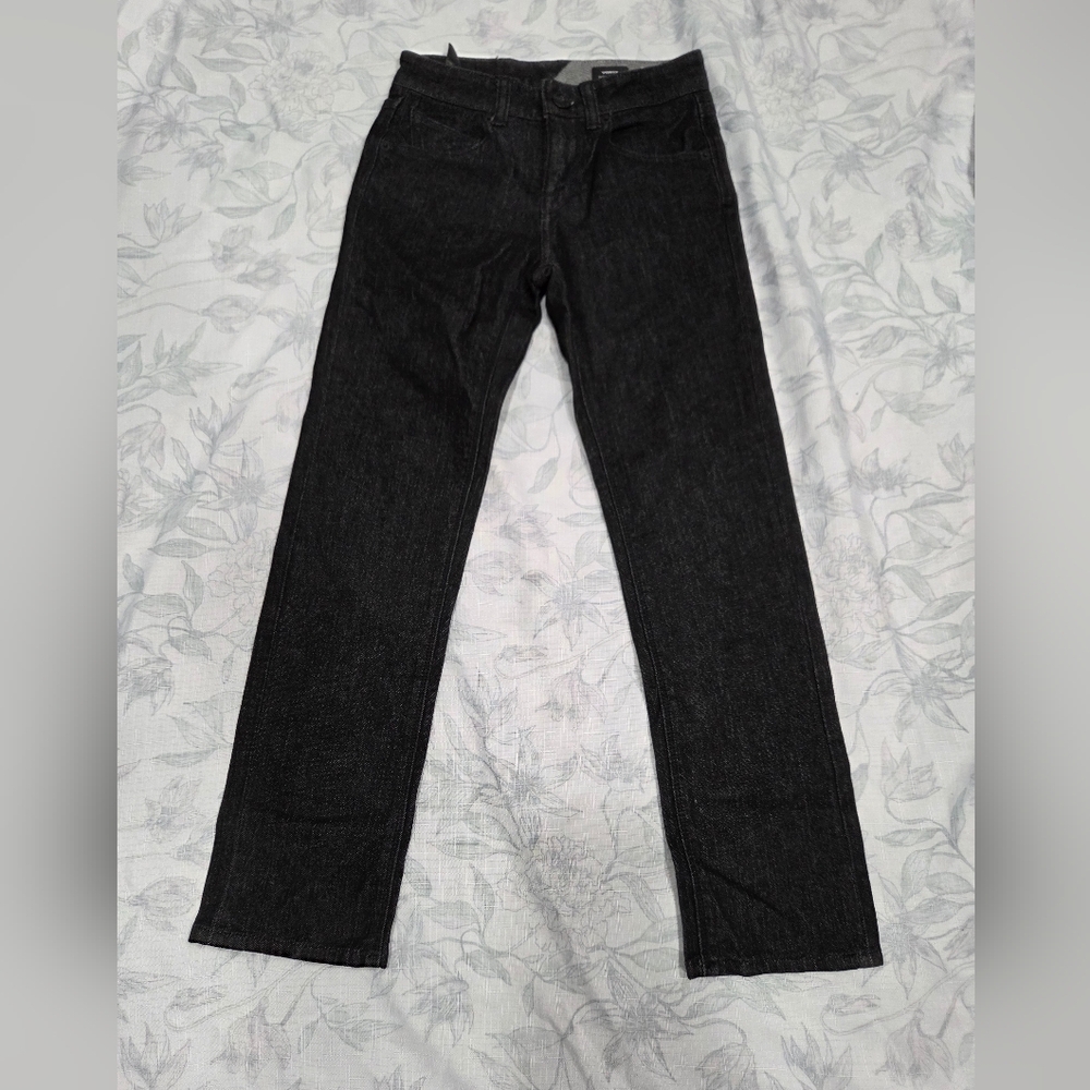Volcom Men's Vorta Slim Fit Jeans Black size 24